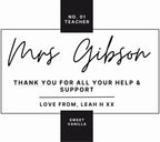 Number 1 Teacher Personalised Candle | Best Gifts for Teacher | Teacher Present | Thank You Teacher | School Leavers | Best Teacher Message Etsy