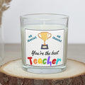You're the Best Teacher Personalised Candle Gift | Best Teacher Gift | Thank You Teacher | End of Term Gift | Teacher Leaving Gift | Teacher Etsy