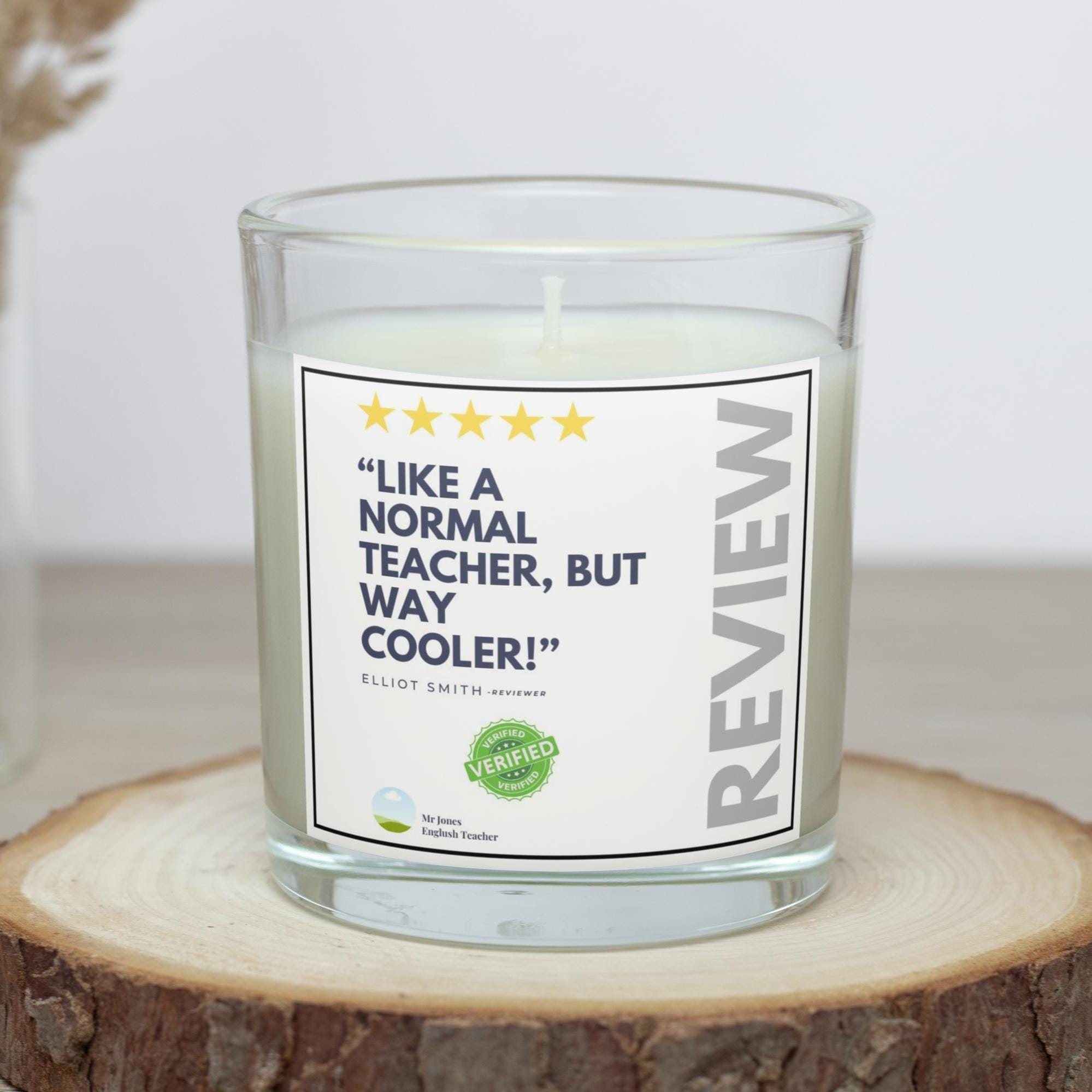 Funny Teacher Review Message Personalised Candle Gift | Novelty Gift for Teacher | End of Term | End of Year Gift for Teachers | Funny Gift Etsy