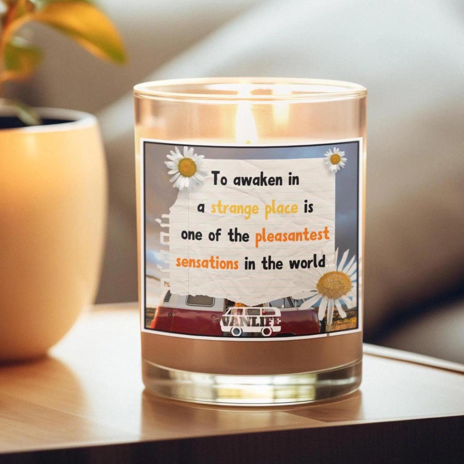 Motorhome Quote Personalised Candle | Vanlife Decor | Campervan Accessories | Caravan Quote | Travel | Road Trip Gift | Vanlife Message Gift Etsy