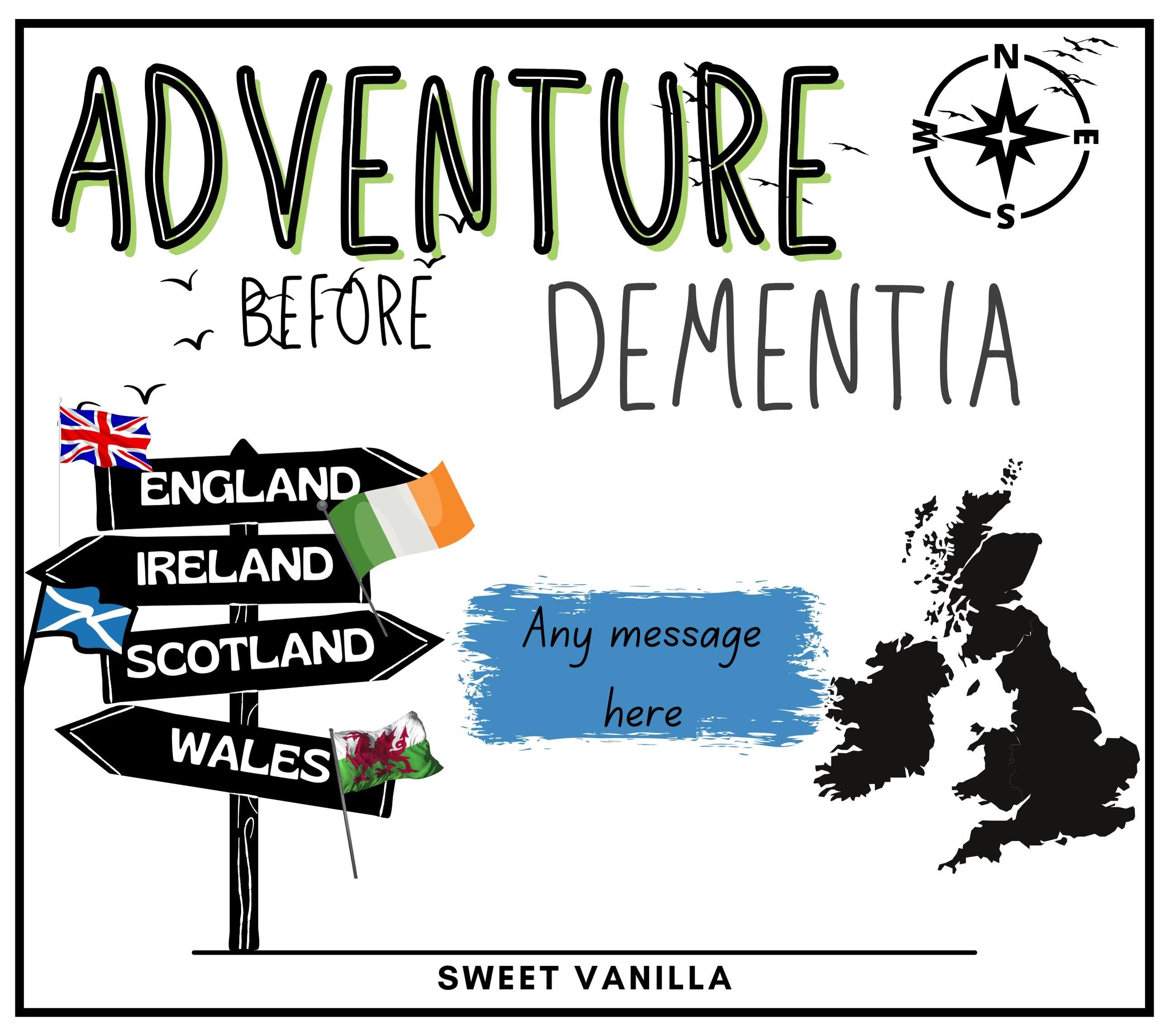 Adventure Before Dementia Personalised Candle | Motorhome Decor | Campervan Gifts | Vanlife | Van Conversion Gift | UK Travel | Road Trips Etsy