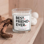 Best Friend Ever Hearts Personalised Candle Gift | Best Friend Gift | Thank You Best Friend | Best Gift for Friends Birthday | Friend Candle Etsy