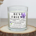 Best Friend Personalised Candle Gift | Bestie Candle | Friendship Gift | Candle with Message Gift | Best Friend Message Candle | Best Friend Etsy