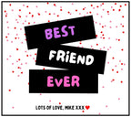 Best Friends Forever Personalised Candle Gift | Bestie for Life Candle | BFF Message Gift | Best Friends with Hearts | Personalised Friend Etsy