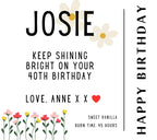 Happy Birthday Name Message Personalised Candle Gift | Birthday Message Gift | Birthday Candle Gift | Custom Birthday | Any Age, Any Message Etsy