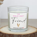 World's Best Friend Personalised Candle Gift | Best Friend Appreciation Gift | Thank You Friend Candle | Thoughtful Message Gift for Friend Etsy