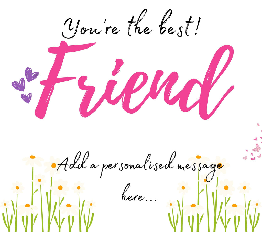 You're the Best Friend Personalised Candle Gift | Best Friend Message Candle | BFF Gift | Friend Candle with Message | Bestie Candle Gift Etsy