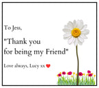 Thank You Friend Message Personalised Candle Gift | Thank You Gift for Friend | Friendship Keepsake | Thoughtful Candle Gift for Friend Etsy