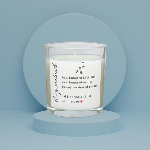 Boyfriend Soulmate Personalised Candle Gift | To My Boyfriend Message Candle | Thoughtful Gift for Boyfriend | Romantic Custom Candle Gift Etsy