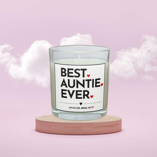 Best Auntie Ever Personalised Candle Gift | Favourite Aunty Gift | Auntie Message Candle | Thank You Auntie Gift | Auntie Birthday Candle Etsy