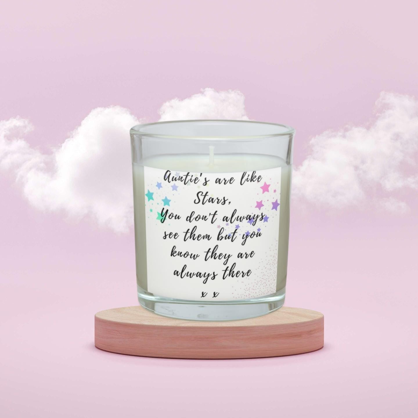 Aunties are Like Stars Personalised Candle Gift | Love You Auntie Gift | Thoughtful Gift for Auntie | Aunty Message | Aunt Quote Custom Gift Etsy