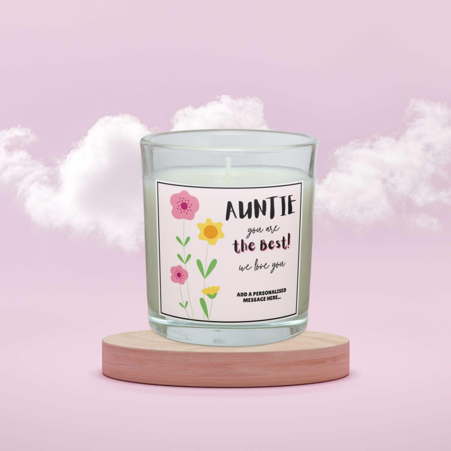 Auntie, you are the Best Personalised Candle | Best Auntie Gift | Gift for Aunty | Auntie Message Gift | Auntie Birthday | Auntie Christmas Etsy