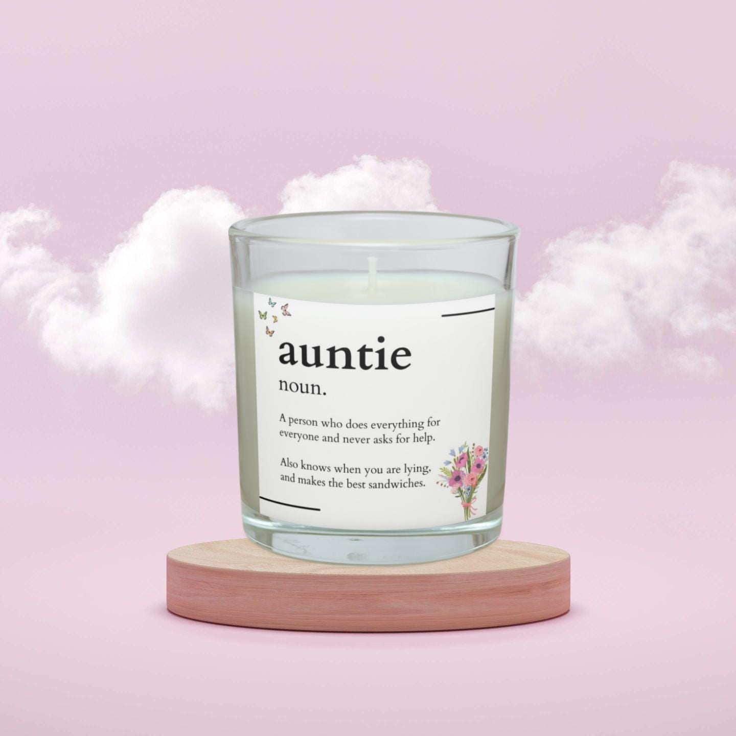 Auntie Noun Quote Personalised Candle Gift | Auntie Noun Gift | Auntie Definition Gift | Auntie Message Gift | Thoughtful Candle for Auntie Etsy