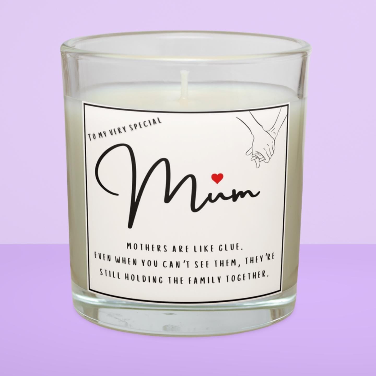 Mothers Message Quote Personalised Candle | Special Mum Gift | To my mum Message Gift | Candle for Mum | Mum Birthday | From Son Daughter Etsy