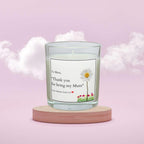Thank You For Being My Mum Personalised Candle | Mum Message Quote Gift | From Daughter Gift | From Son Gift | Best Mum | Mum Poem Candle Etsy