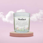 Mother Noun Quote Flowers Personalised Candle | Mum Noun Quote Candle | Gift for Mum | Mum Birthday | Mother's Day Gift | Best Mum Candle Etsy