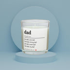 Dad Noun Message Personalised Candle | Dad Appreciation Gifts | Dad Birthday | Thank You Dad Gift | From Son | From Daughter | Any Message Etsy