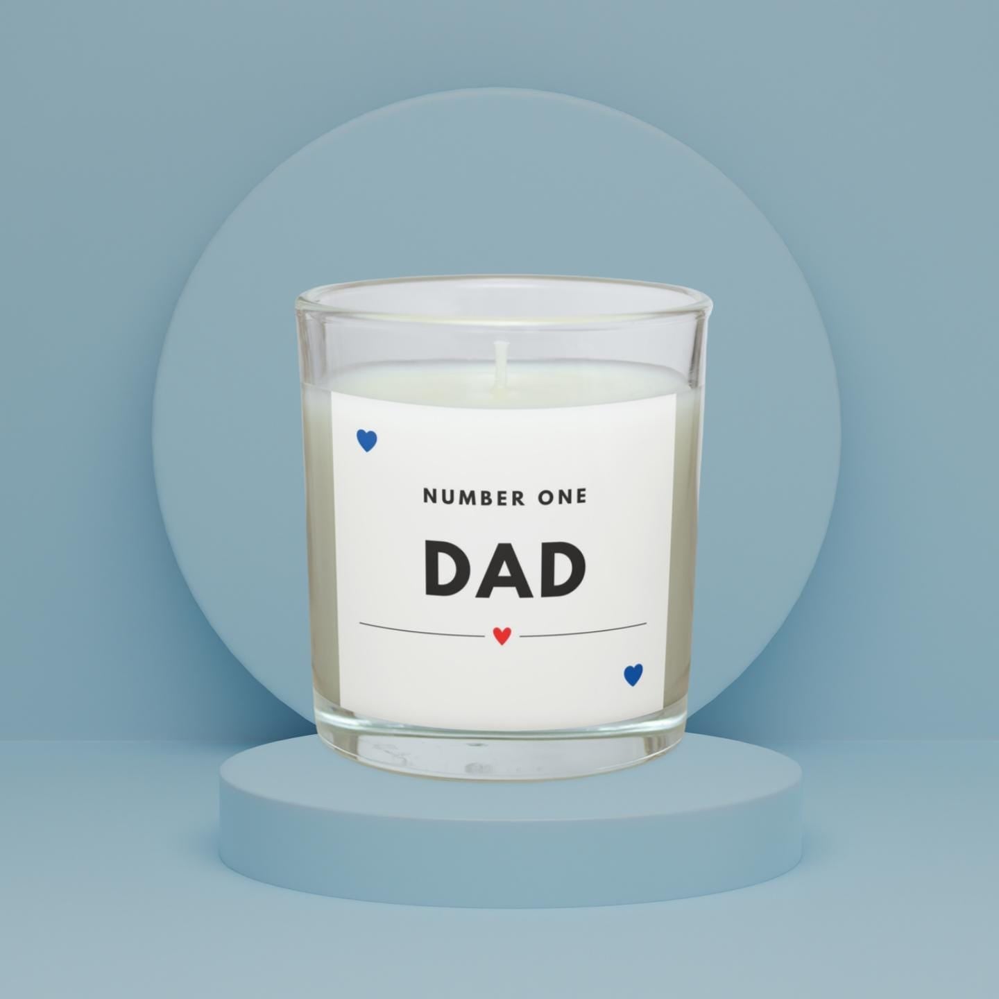 Number One Dad Personalised Candle | Number 1 Dad Gift | Dad Message Candle | Thoughtful Dad Gift | Dad Birthday Gift | From Son Daughter Etsy