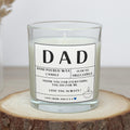Dad Message Personalised Candle Gift | Dad Appreciation Gift | Dad Birthday | Father's Day | Just Because Gift for Dad | Custom Dad Message Etsy