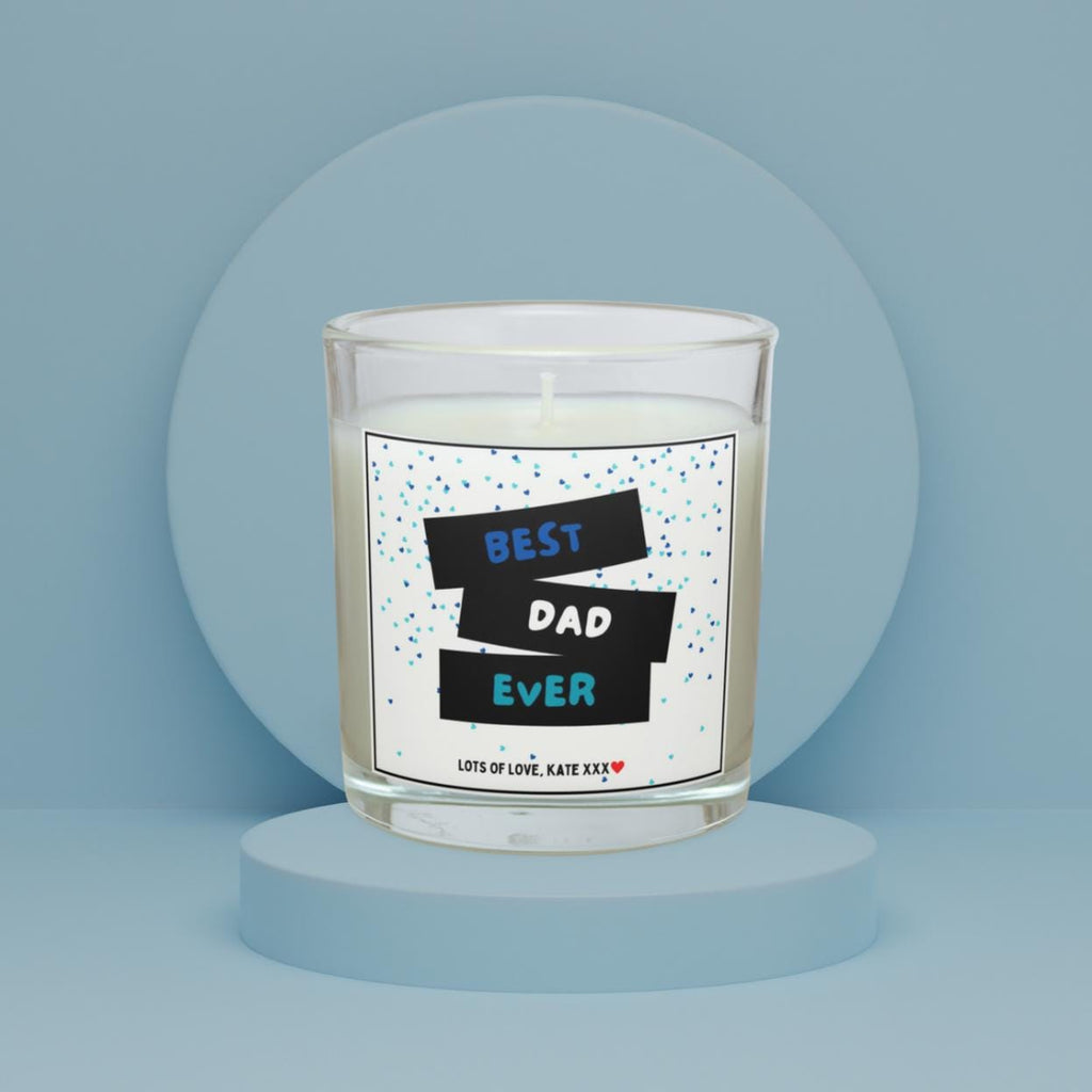 Best Dad Ever Personalised Candle Gift | Best Dad Message Gift | Dad Appreciation Gift | Father's Day | Dad Birthday Candle | Thank You Dad Etsy