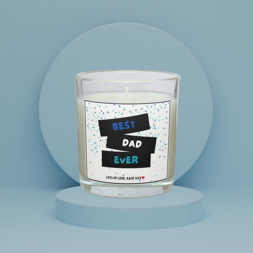 Best Dad Ever Personalised Candle Gift | Best Dad Message Gift | Dad Appreciation Gift | Father's Day | Dad Birthday Candle | Thank You Dad Etsy