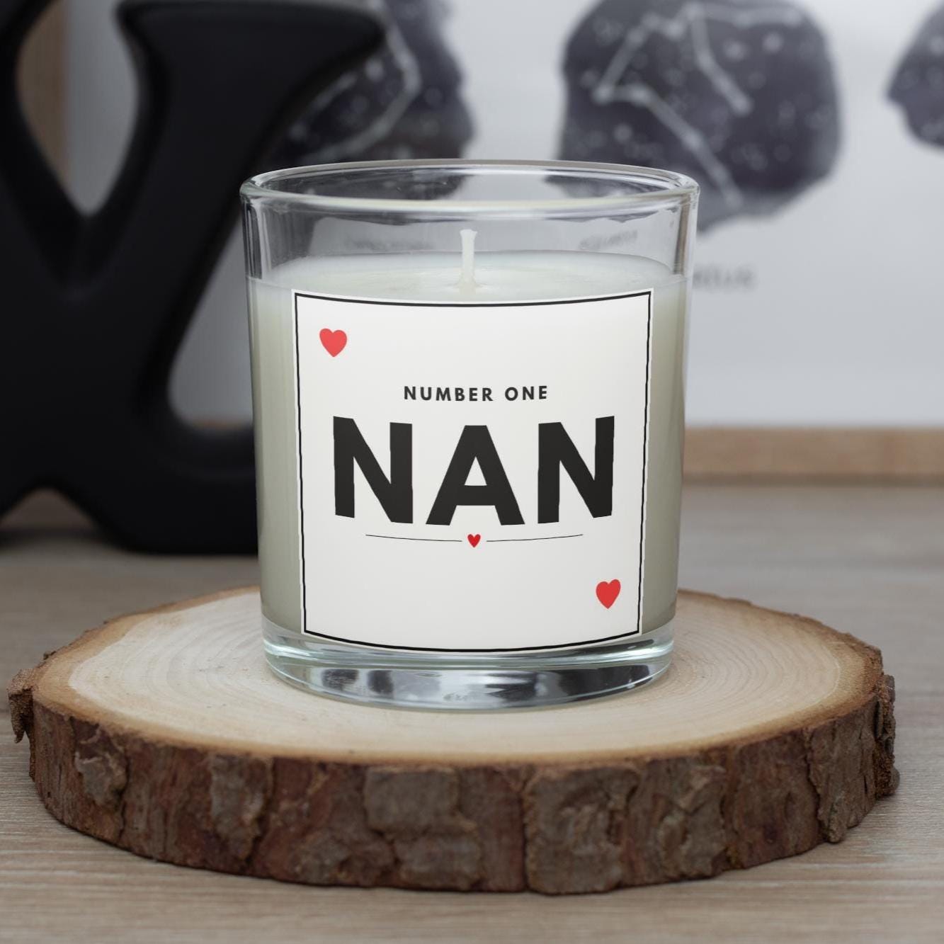Number One Nan Personalised Candle Gift | Number 1 Nan Gift | Best Nanna Gift | Custom Grandma Candle | Nanna Birthday | Thank You Nan Gift Etsy