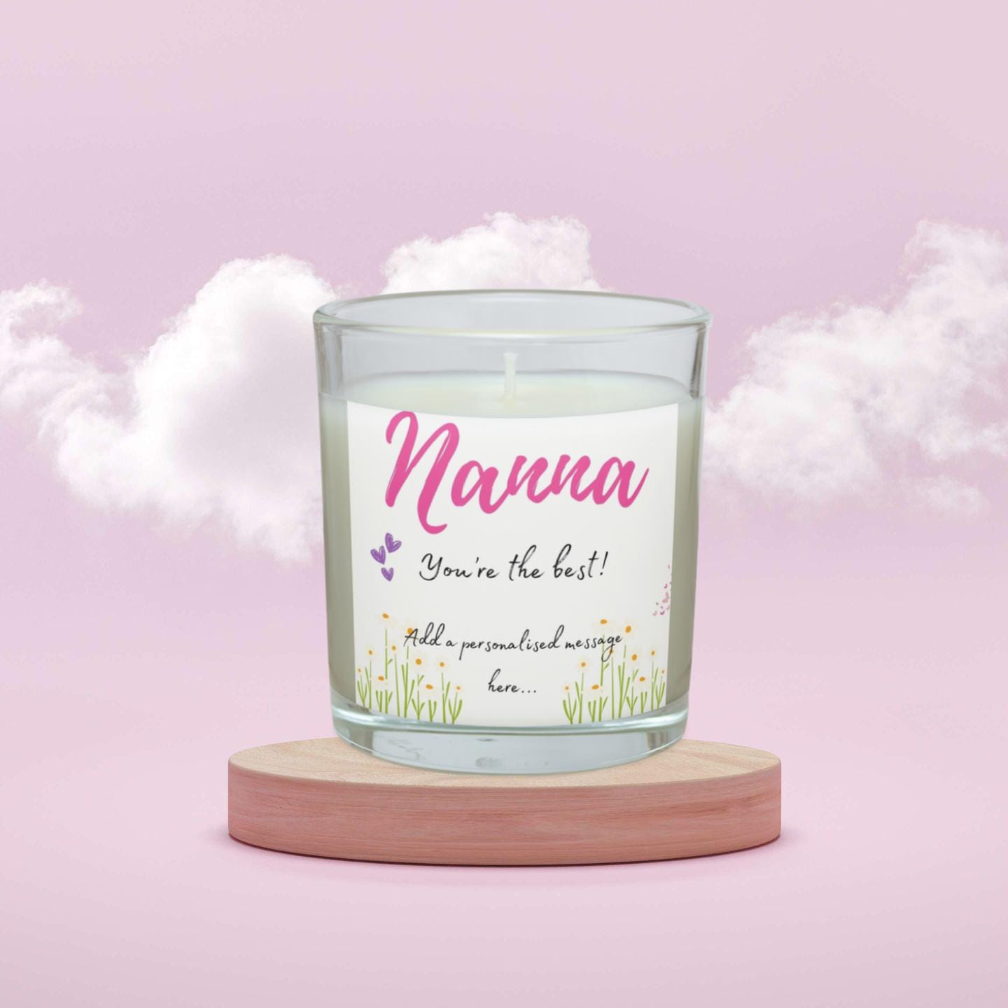 Nanna You're the Best Personalised Candle Gift | The Best Nan Message Candle | Best Grandma Gift | Best Nanna Gift | Christmas | Birthday Etsy