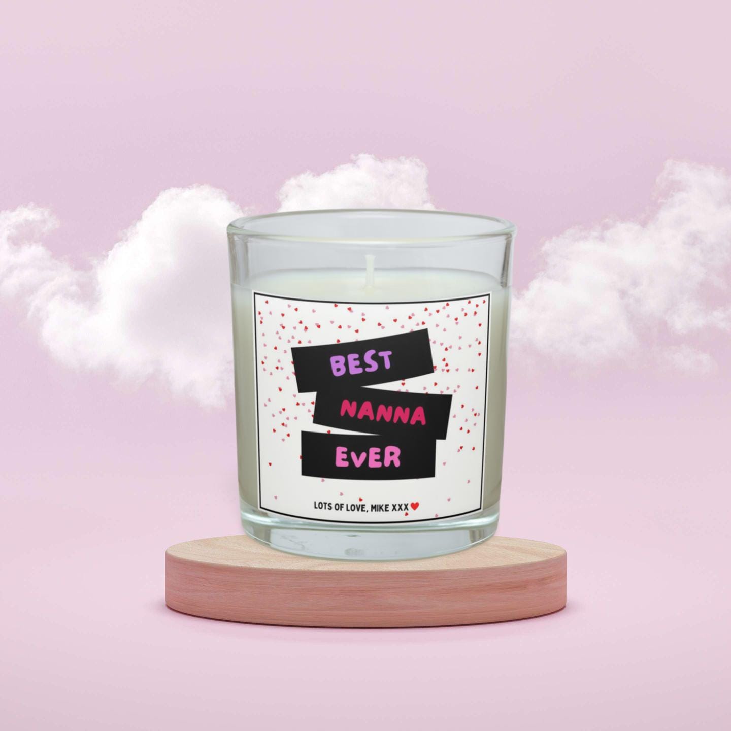 Best Nanna Ever Personalised Candle | Best Nanna Candle Gift | Any Message Nanna Gift | Candle for Nan | Grandma Birthday Gift | Custom Gift Etsy