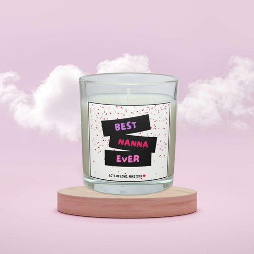 Best Nanna Ever Personalised Candle | Best Nanna Candle Gift | Any Message Nanna Gift | Candle for Nan | Grandma Birthday Gift | Custom Gift Etsy