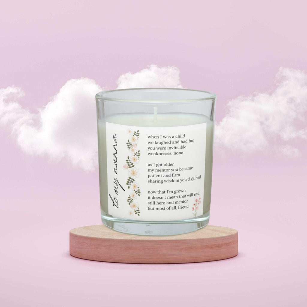 Nanna Poem Quote Personalised Candle | To my Nanna Gift | Thoughtful Gift for Nan | Cute Grandma Gift | Custom Message Poem Candle Gift Etsy