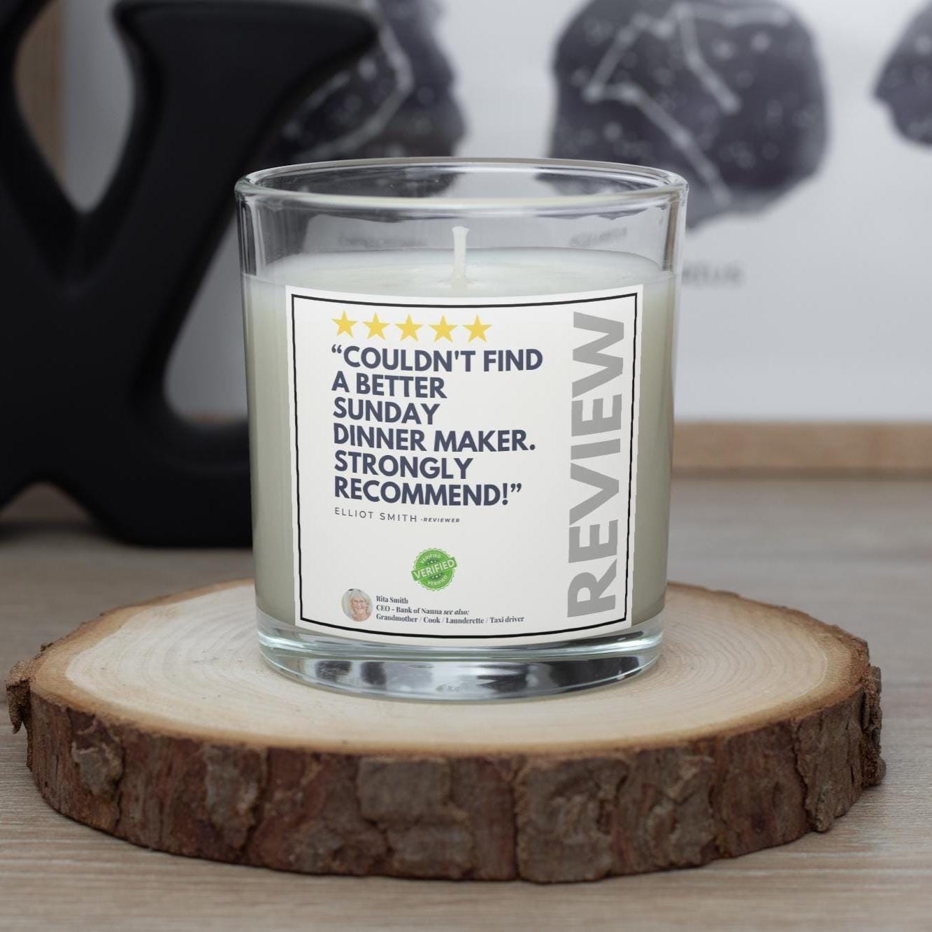 Nanna Funny Review Personalised Candle | Funny Gift for Nanna | Nanna Birthday | Nanna Christmas | Mother's Day | Novelty Nanna Review Gifts Etsy