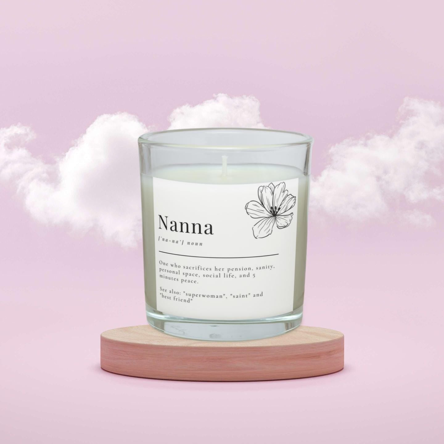 Funny Nanna Noun Message Personalised Candle | Nanna Joke Message Gift | Novelty Nanna Noun Candle | Gifts for Nan | Funny Nanna Birthday Etsy