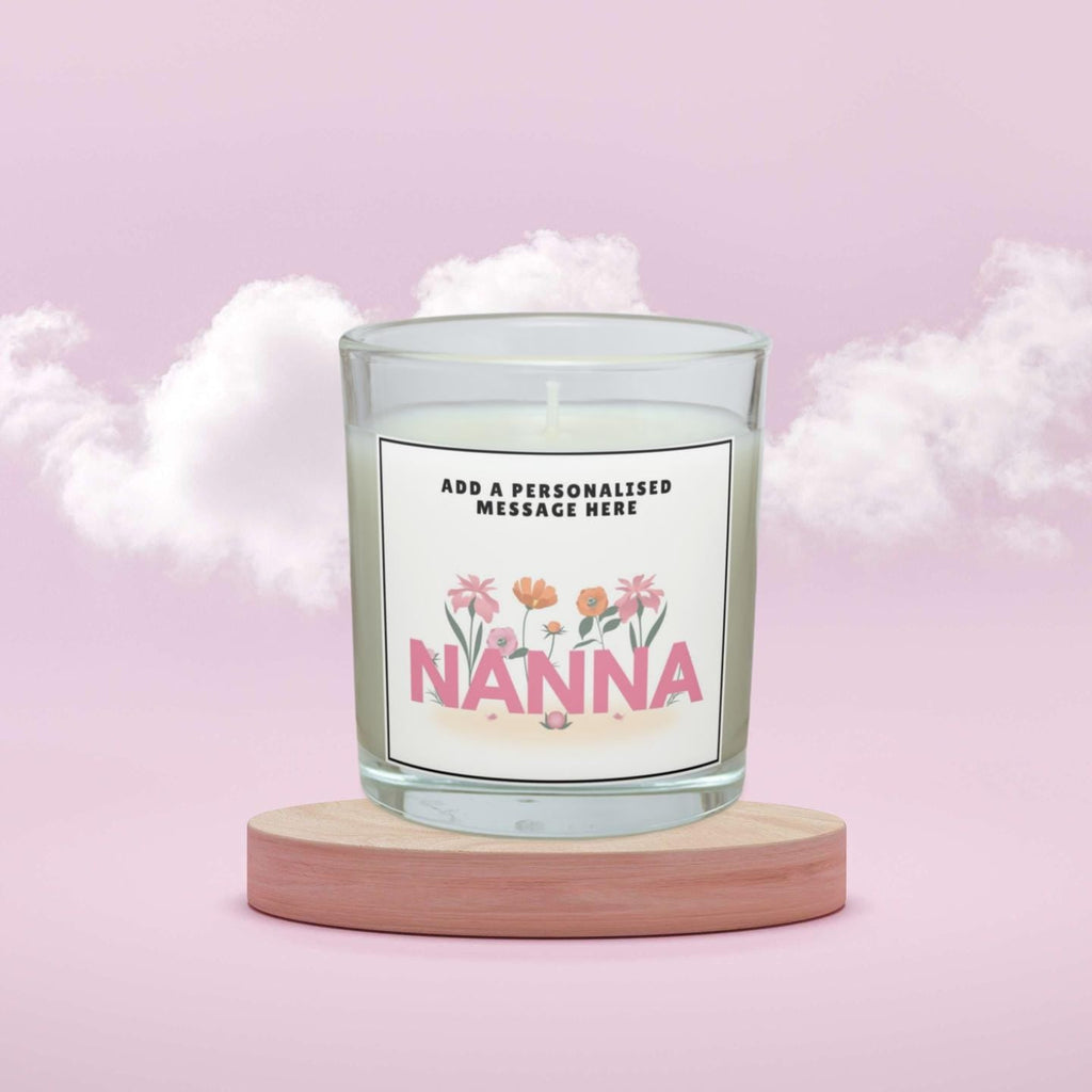 Nanna Message Flowers Personalised Candle | Gift for Nanna | Birthday Gifts for Nanna | Christmas | Custom Nanna | Nanna Message Candle Gift Etsy