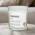 Nanna Noun Personalised Candle Gift | Nanna Noun Message | Cute Nanna Gifts | Nanna Definition | Nanna Birthday | Fun Nanna Message Gifts Etsy