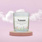 Personalised Nanna Noun Flowers Candle | Gift for Nanna | Grandma Gift | Gift for Nan | Nanny Candle | Nanna Birthday Gift | Noun Definition Etsy