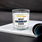 Best Grandad Ever Personalised Candle Gift | Novelty Grandad Message Gift | Grandad Appreciation | Thank You Grandad Gift | 5 Star Grandad Etsy