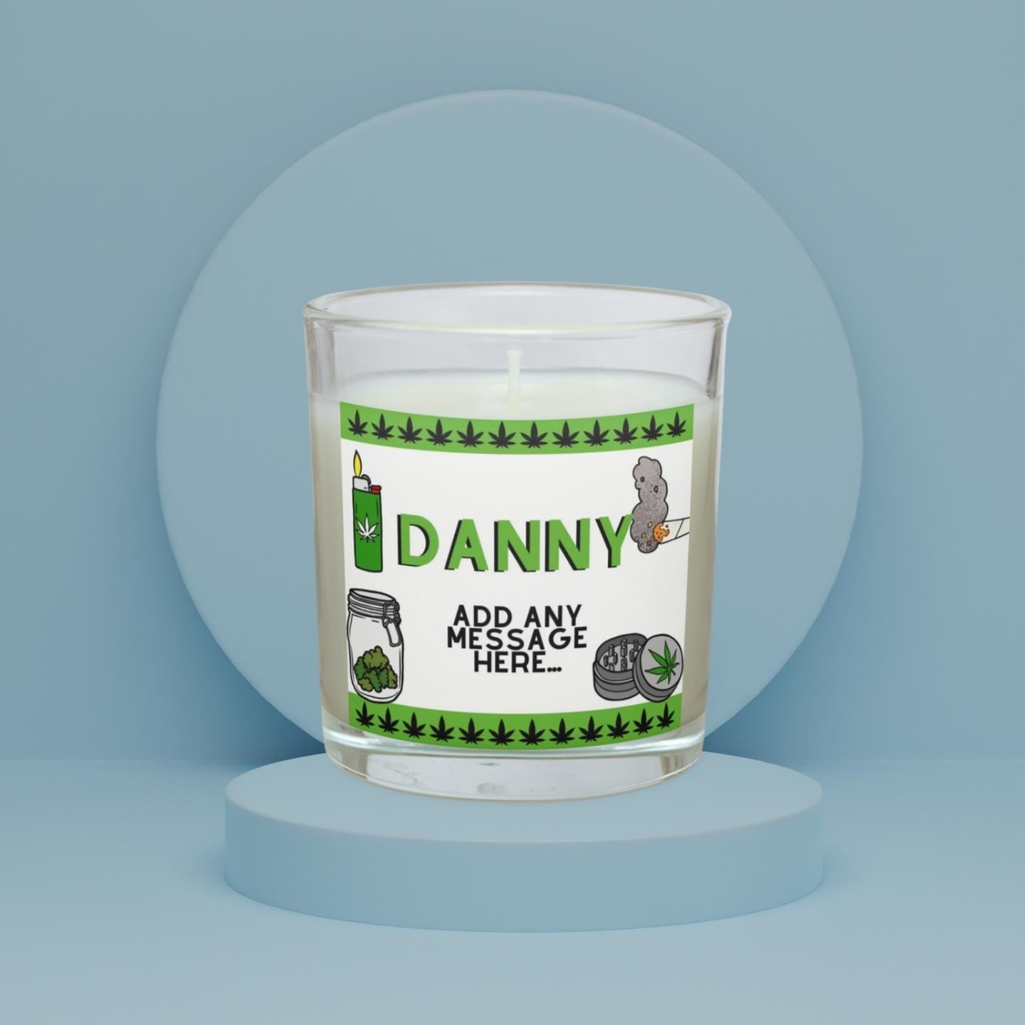 Cannabis Themed Personalised Candle | Weed Smoker gifts | Cannabis 420 Candle | Smoking Weed Gift | Cannabis Funny Candle | Stoner Present Etsy