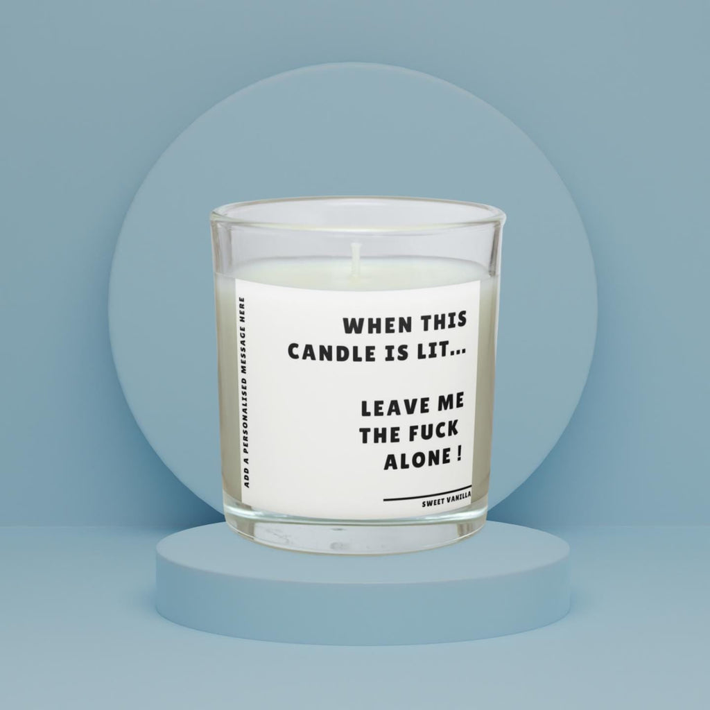 Funny Leave Me Alone Personalised Candle | Novelty Gift for Friend | Funny Adult Gift | Fun Work Friend Gift | Novelty Friend Message Gift Etsy