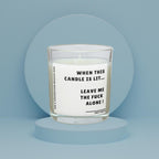 Funny Leave Me Alone Personalised Candle | Novelty Gift for Friend | Funny Adult Gift | Fun Work Friend Gift | Novelty Friend Message Gift Etsy
