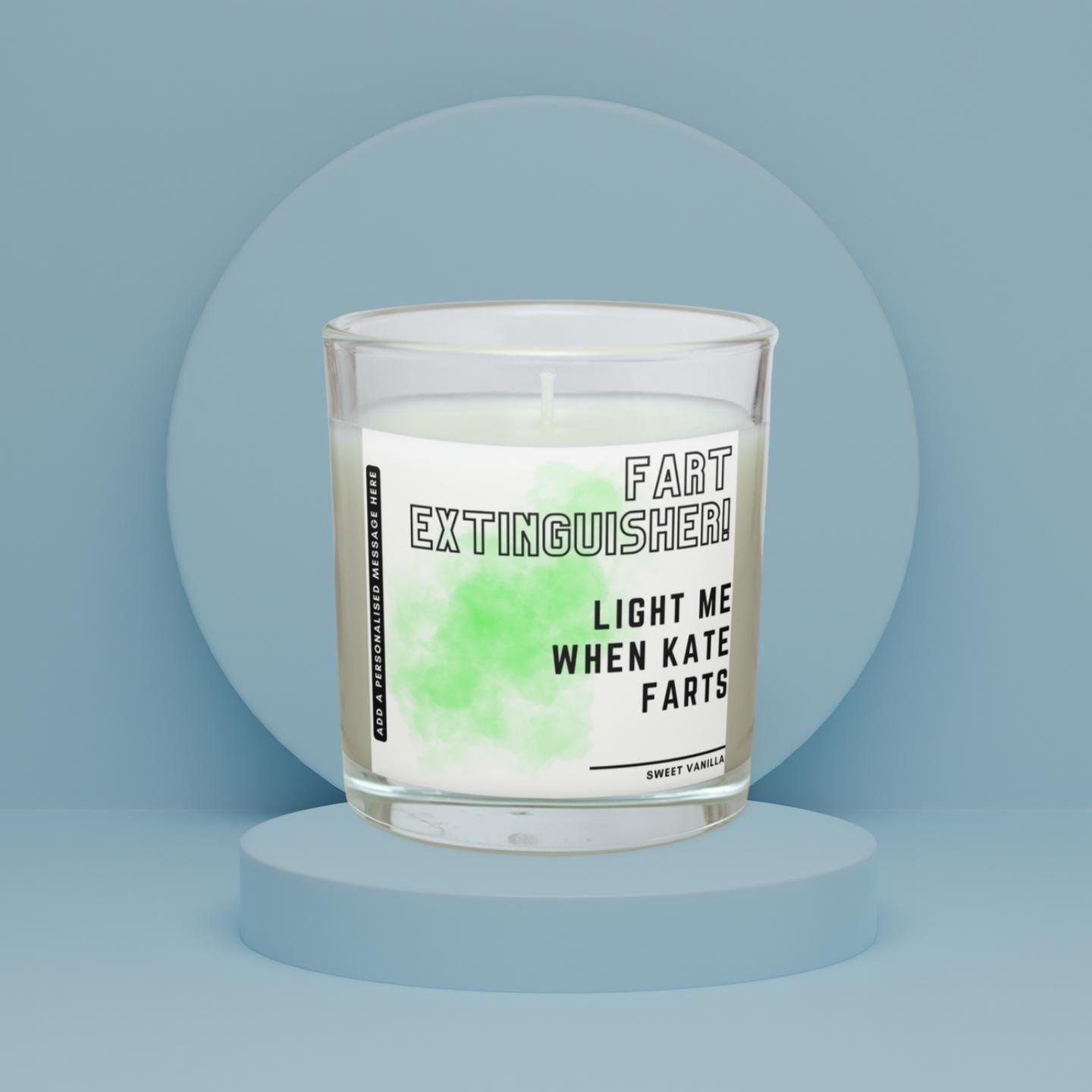 Fart Extinguisher Personalised Candle | Funny Candle | Message Candle | Funny Novelty Gift | Funny Personalised Candle Christmas | Dog Fart Etsy