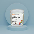 Pretending to be Straight Personalised Candle | Funny Gay Gift for Straight Friend | Novelty Secret Santa | Funny Birthday Gifts | Joke Gay Etsy