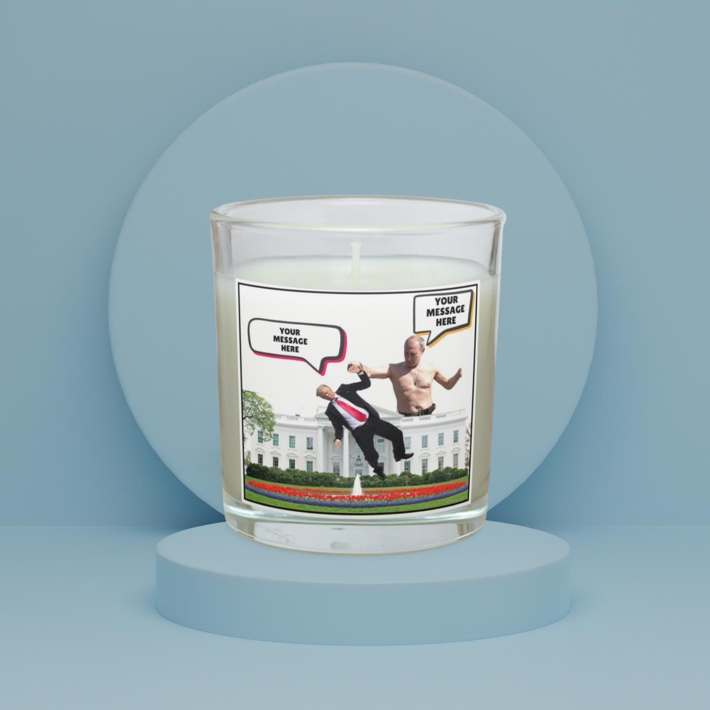 Vladimir Putin - Donald Trump Funny Personalised Candle | Russia USA Novelty | Funny America | Funny Russia | Funny Politics | Novelty Joke Etsy