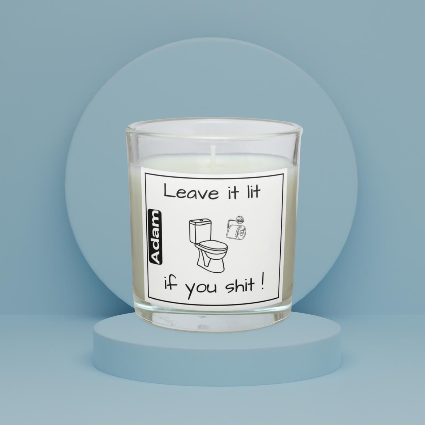Toilet Joke Personalised Candle | Funny Candle | Novelty Joke Gift | Family Banter | Housemate Gifts | Brother Gift | Bathroom Smell Joke Etsy