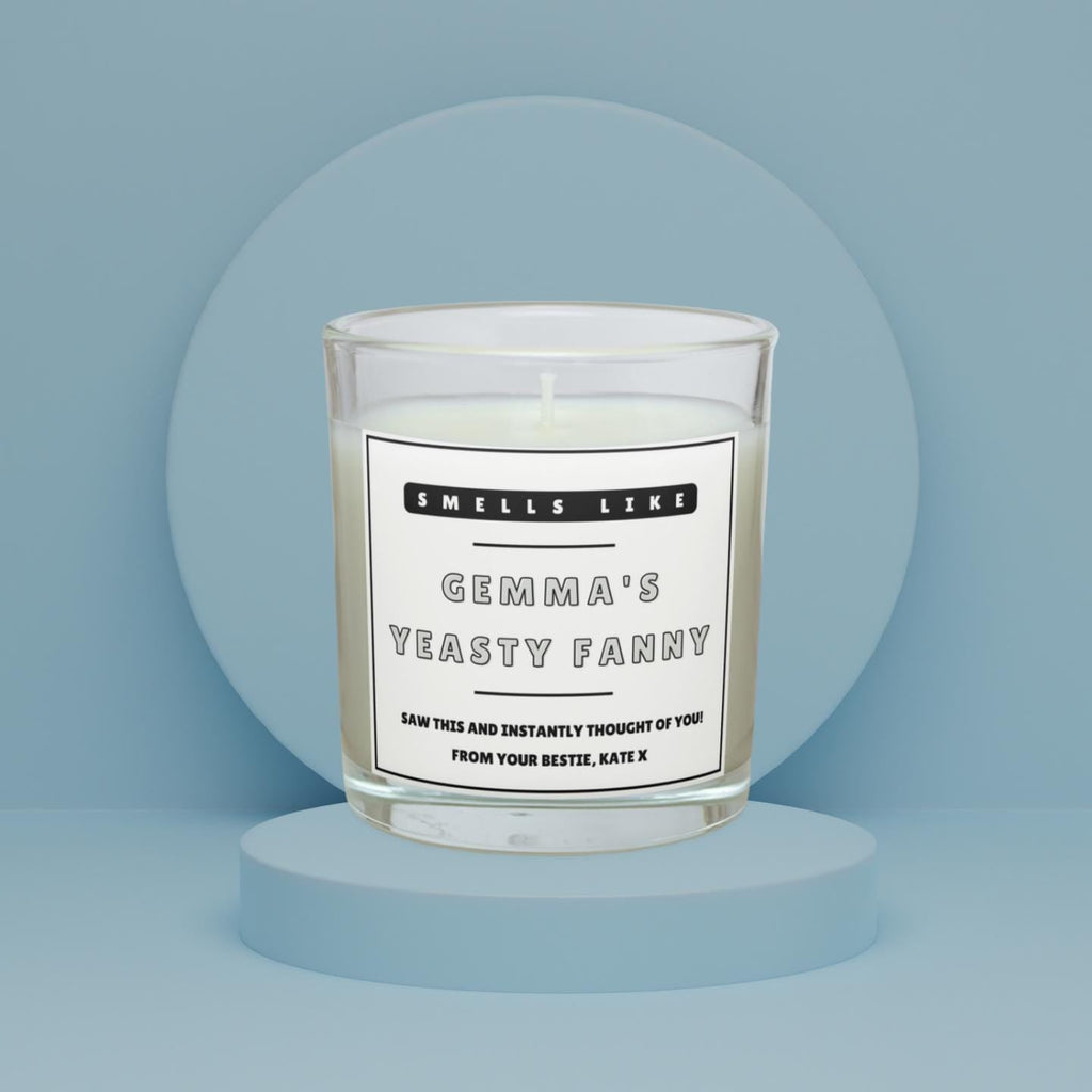 Yeasty Fanny Name Personalised Candle | Rude Candle Gift | Joke Novelty Candle | Best Friend | Work Friend | Funny Candle | Rude Adult Gift Etsy