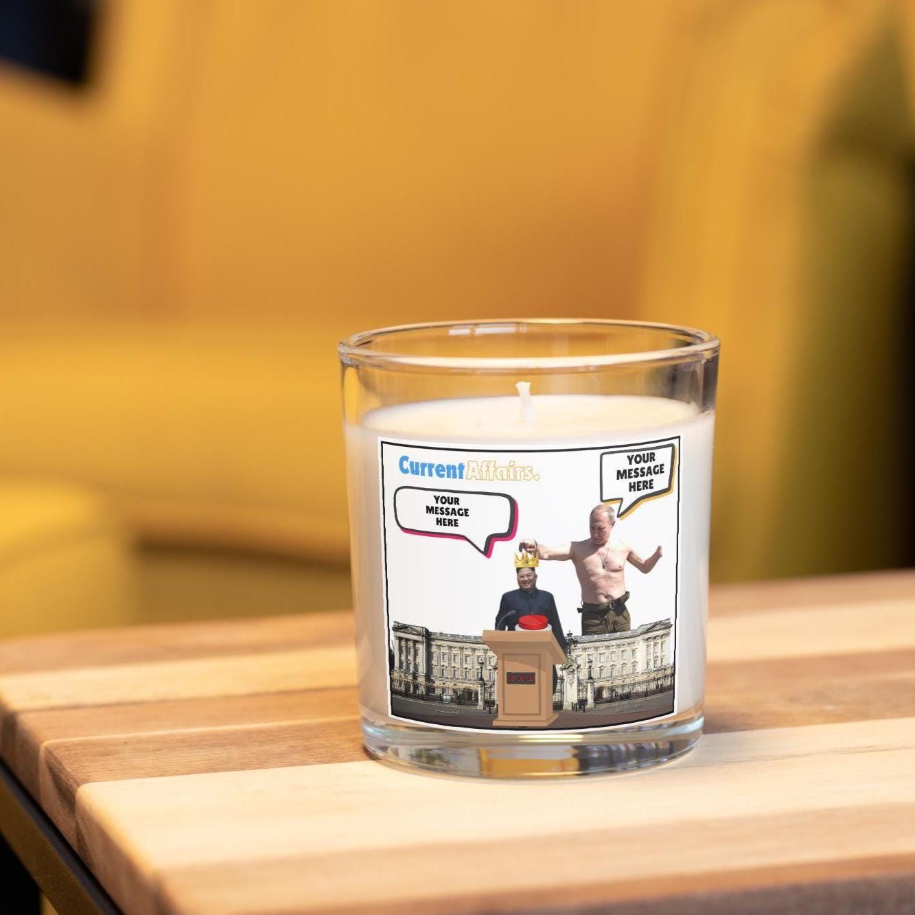 Vladimir Putin - Kim Jong Un Funny Personalised Candle | North Korea | Russia | Funny Politics Novelty Gift | Funny Message Candle Gift Etsy