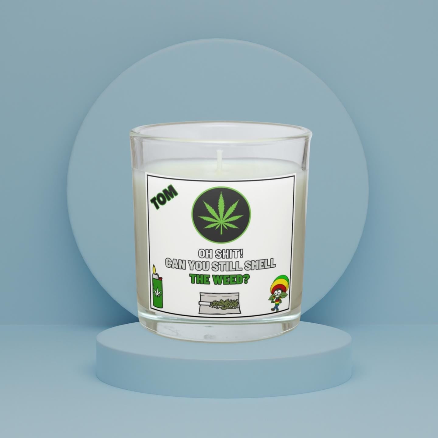 Weed Smokers Personalised Candle | Stoners Gift | Novelty Cannabis Smell Gift | Weed Smell Joke | Boyfriend Gift | Brother Gift | Spliff Etsy