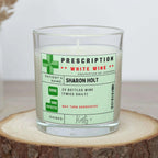 Funny Wine Prescription Personalised Candle | Novelty Wine Job | Funny Alcoholic Novelty Gift | Fun Gift for Friend | Family Member Candle Etsy
