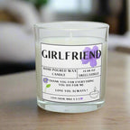 Girlfriend Custom Message Personalised Candle | Girlfriend Message Gift | Cute Girlfriend Candle | Birthday Gift | Christmas Girlfriend Gift Etsy