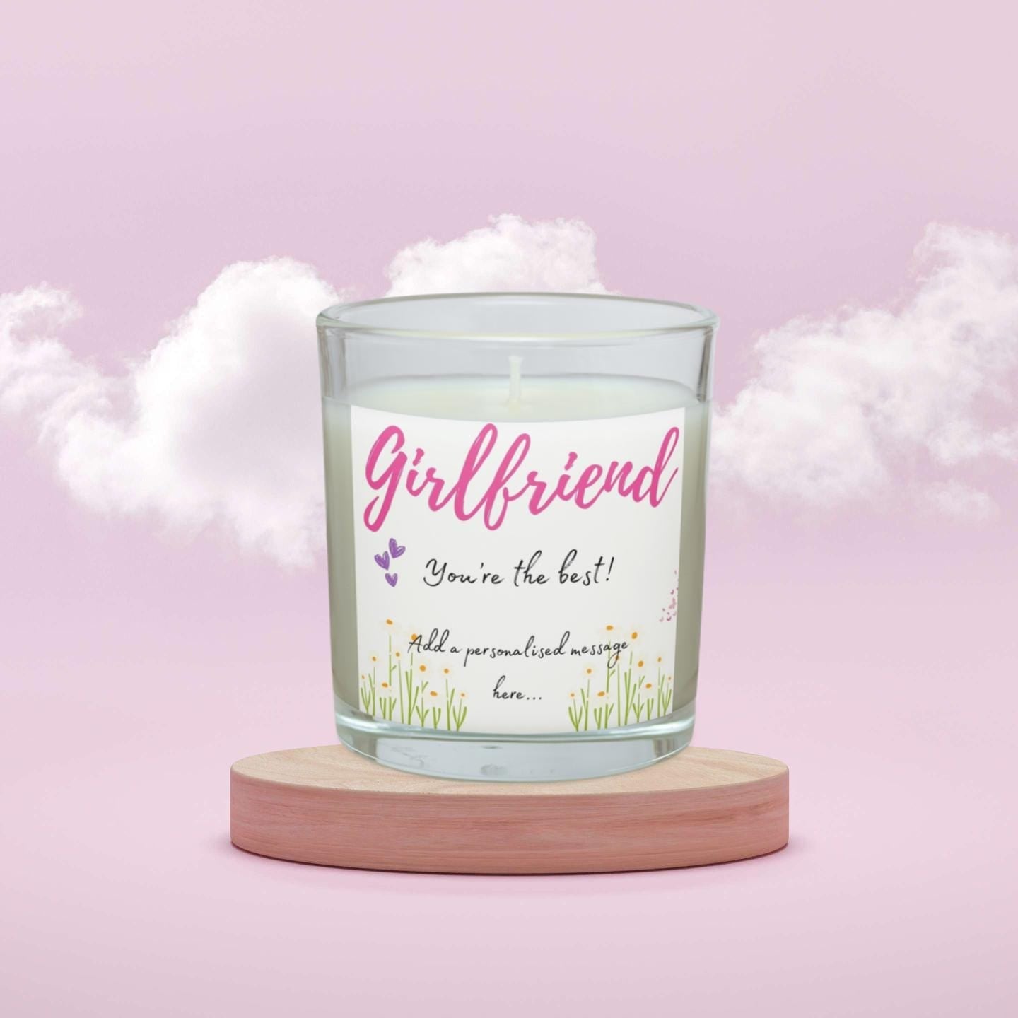 Girlfriend, You're the best Personalised Candle | Girlfriend Message Gift | Girlfriend Anniversary | Girlfriend Birthday | Christmas Gift Etsy