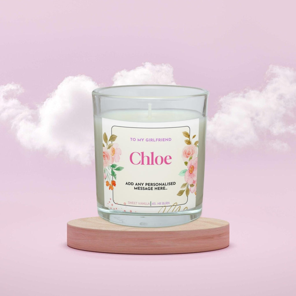 Girlfriend Name Personalised Candle | Gift for Girlfriend | My Girlfriend Name Candle | Girlfriend Anniversary | Christmas | Birthday Gift Etsy
